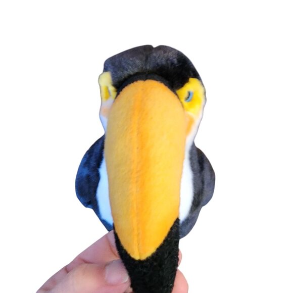 Wildlife Artists Plush Toucan Stuffed Animal 12" Black White Yellow Soft Toy Kid - Picture 3 of 4